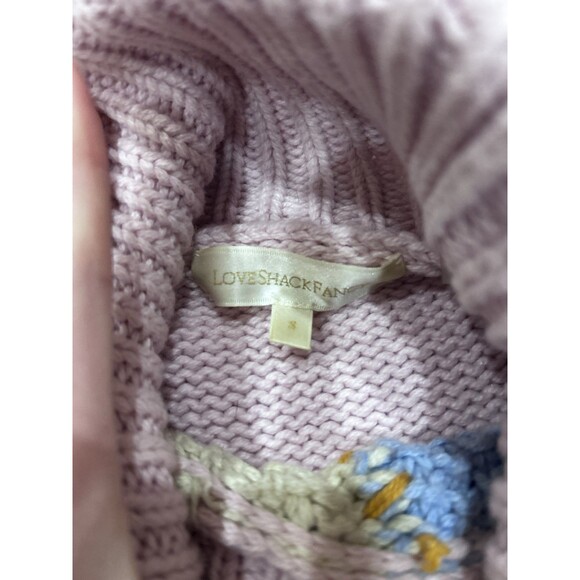 LoveShackFancy Multicolor Patchwork Turtleneck Sweater - Picture 5 of 10